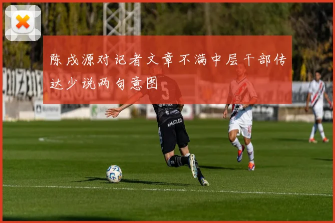 陈戌源对记者文章不满中层干部传达少说两句意图
